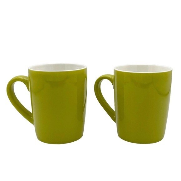 Starbucks 2021 Avocado Lime Green Siren Mermaid Collector Coffee Mug 10 Oz Set/2 - Picture 4 of 11